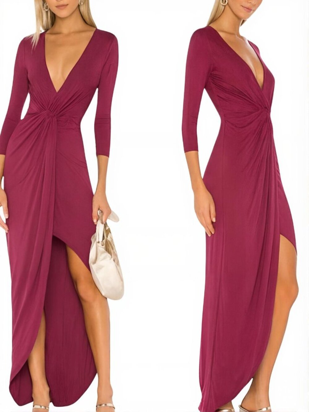 NWT Lovers + Friends Sundance Maxi Dress Raspberry Size S